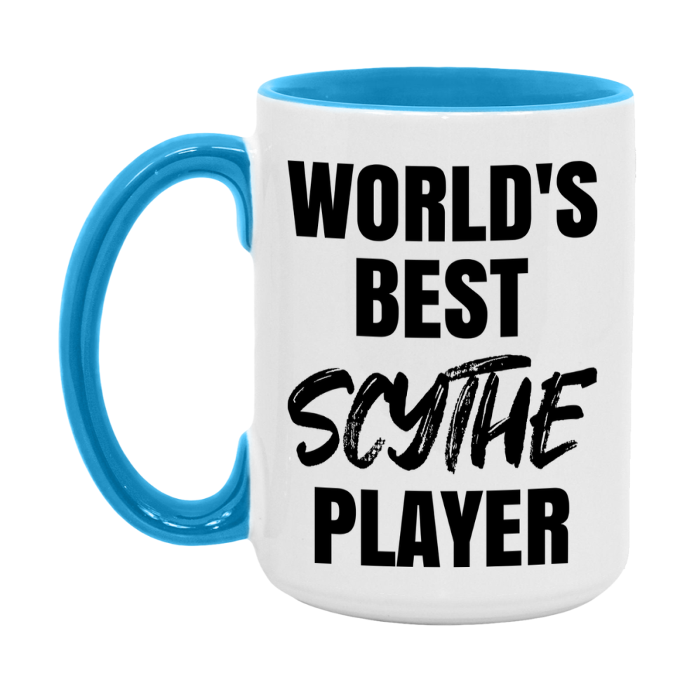 World's Best Scythe Player Mug, Funny Game Board Gift, 11Oz Or 15Oz White Ceramic Mug