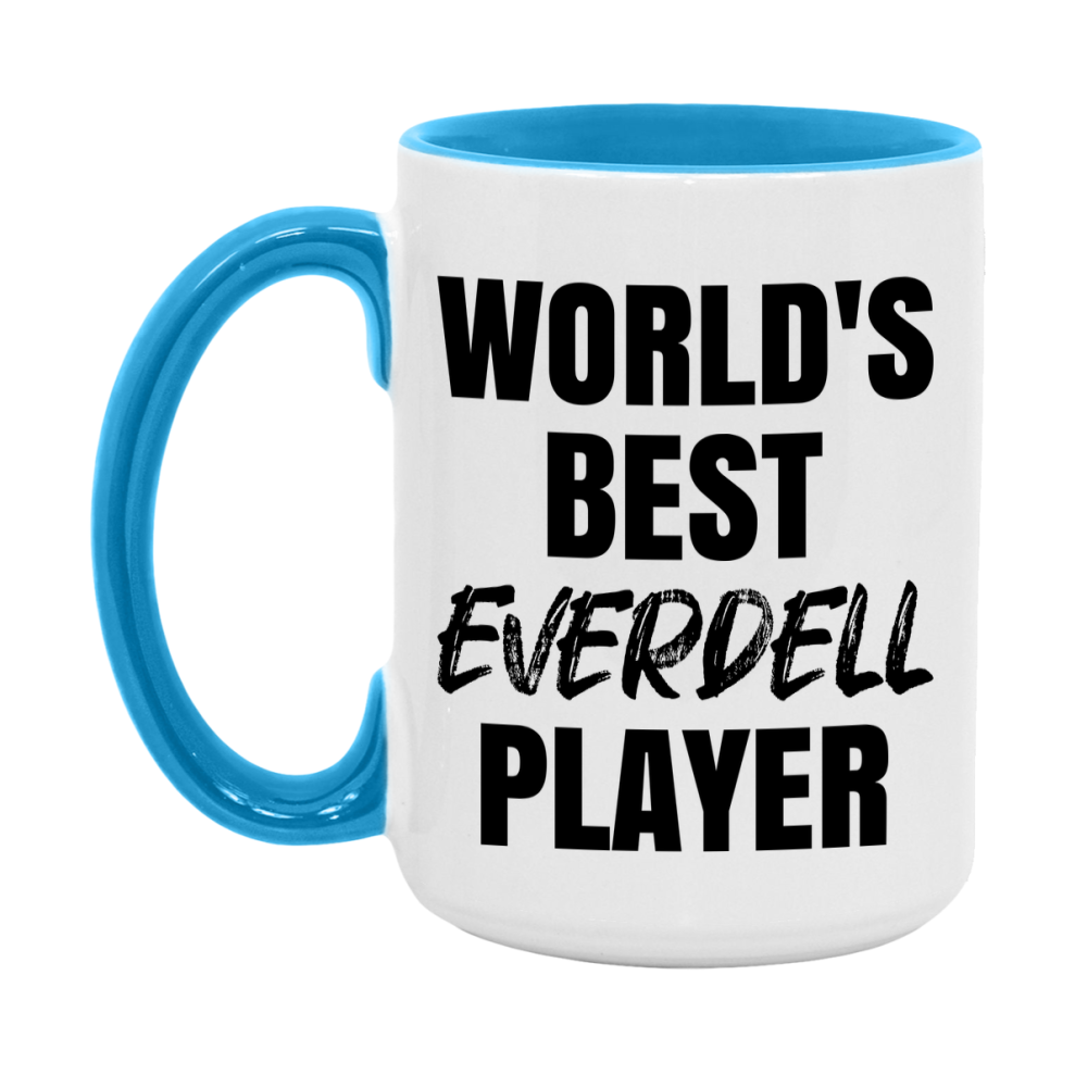 World's Best Everdell Player Mug, Funny Game Board Gift, 11Oz Or 15Oz White Ceramic Mug