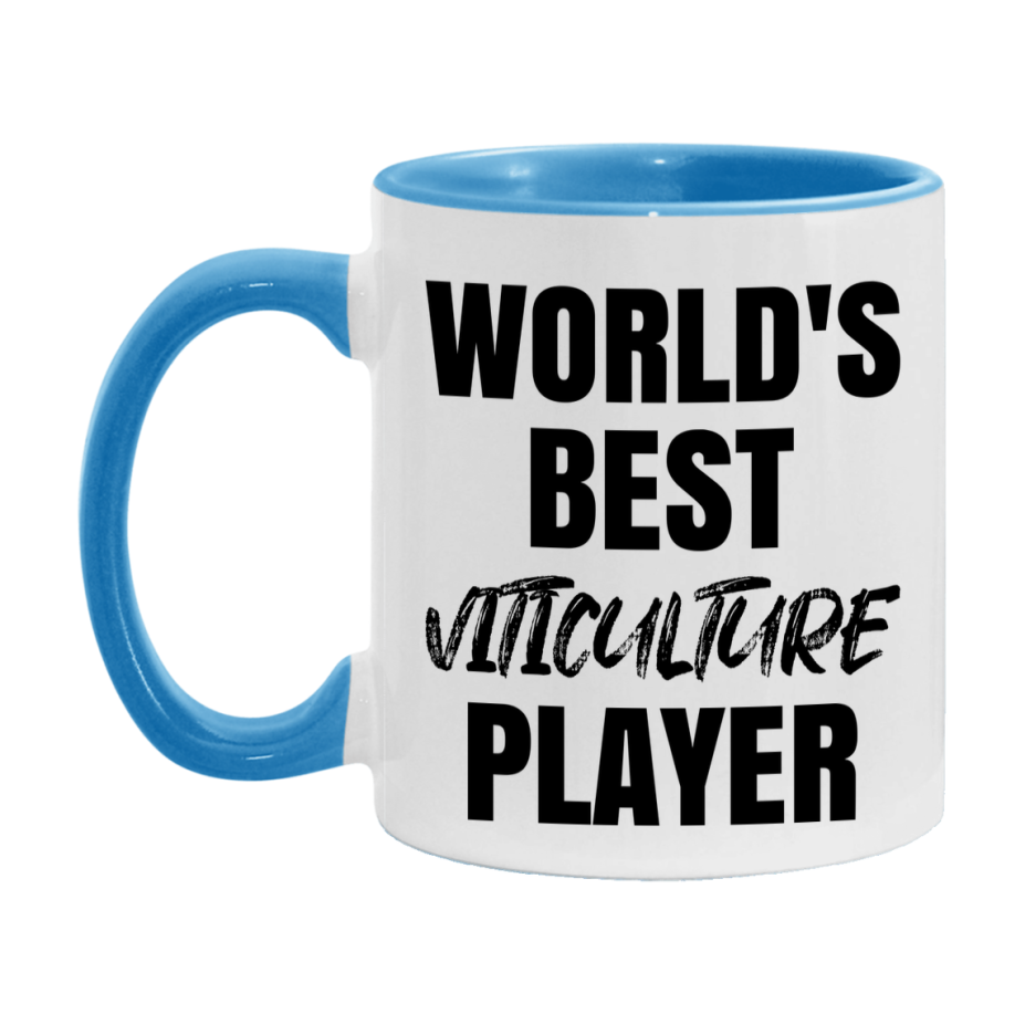World's Best Viticulture Player Mug, Funny Game Board Gift, 11Oz Or 15Oz White Ceramic Mug