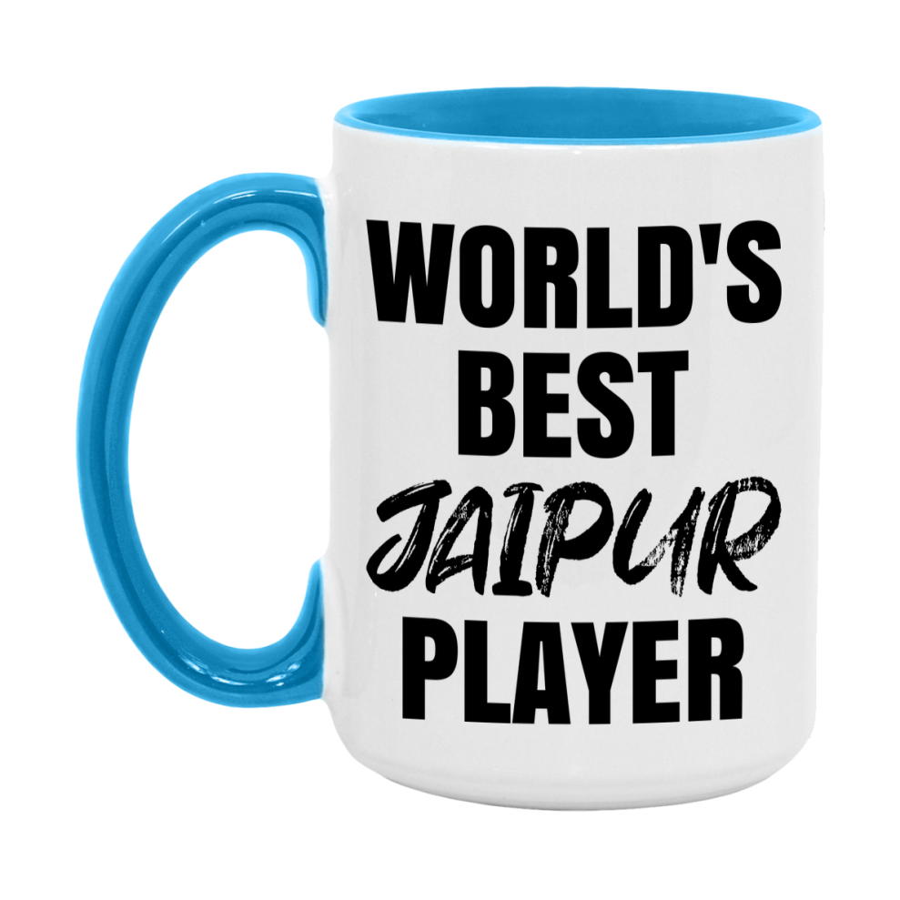 World's Best Jaipur Player Mug, Funny Game Board Gift, 11Oz Or 15Oz White Ceramic Mug