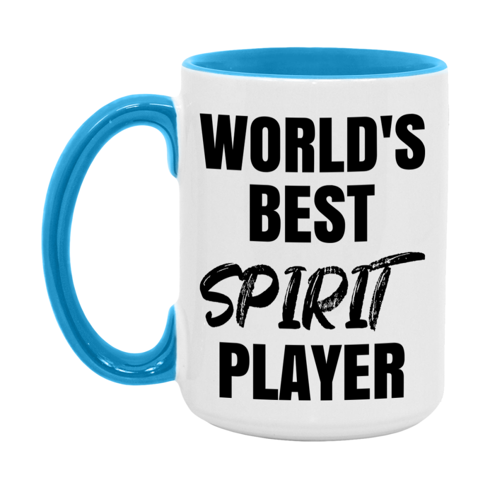 World's Best Spirit Player Mug, Funny Game Board Gift, 11Oz Or 15Oz White Ceramic Mug