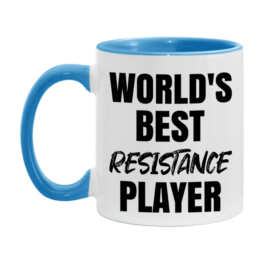 World's Best Resistance Player Mug, Funny Game Board Gift, 11Oz Or 15Oz White Ceramic Mug