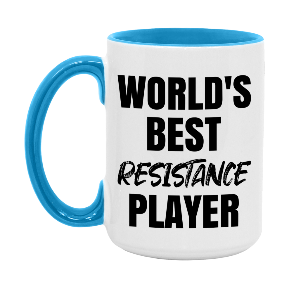 World's Best Resistance Player Mug, Funny Game Board Gift, 11Oz Or 15Oz White Ceramic Mug