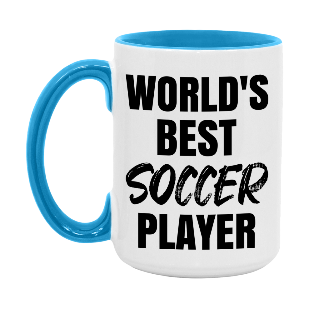 World's Best Soccer Player Mug, Double-Sided 11Oz Or 15Oz Coffee Cup