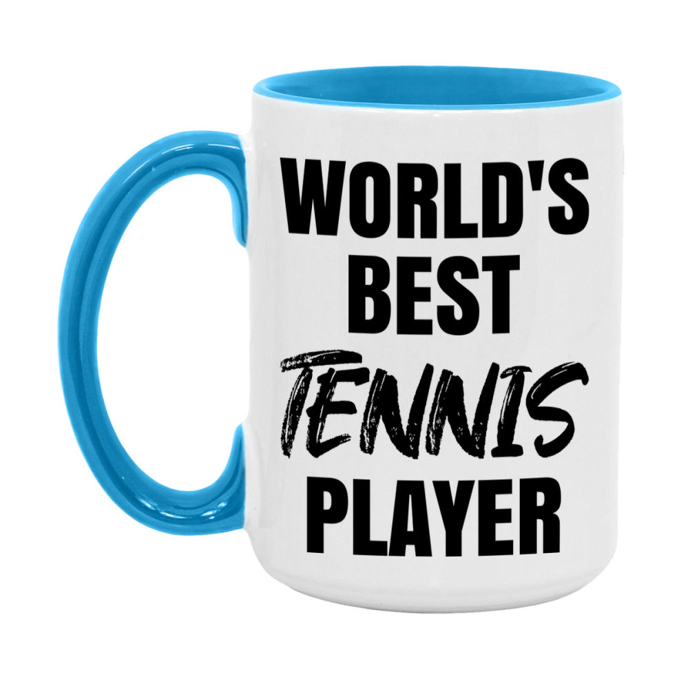 World's Best Tennis Player Mug, Double-Sided 11Oz Or 15Oz Coffee Cup