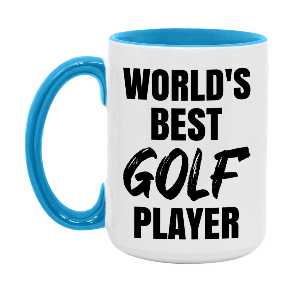 World's Best Golf Player Mug, Double-Sided 11Oz Or 15Oz Coffee Cup