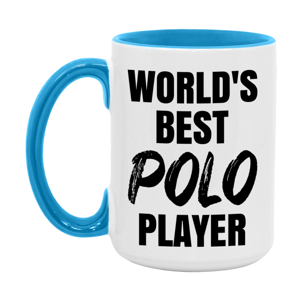 World's Best Polo Player Mug, Double-Sided 11Oz Or 15Oz Coffee Cup