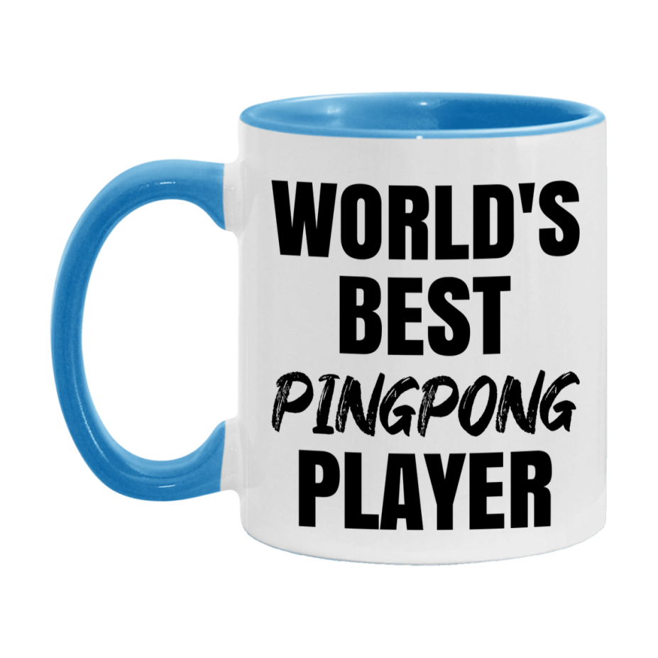 World's Best Pingpong Player Mug, Double-Sided 11Oz Or 15Oz Coffee Cup
