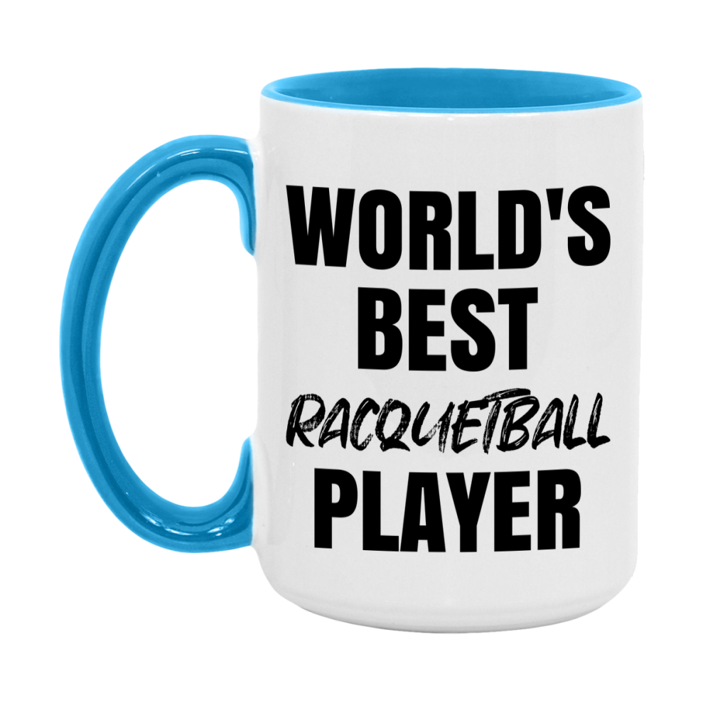 World's Best Racquetball Player Mug, Double-Sided 11Oz Or 15Oz Coffee Cup