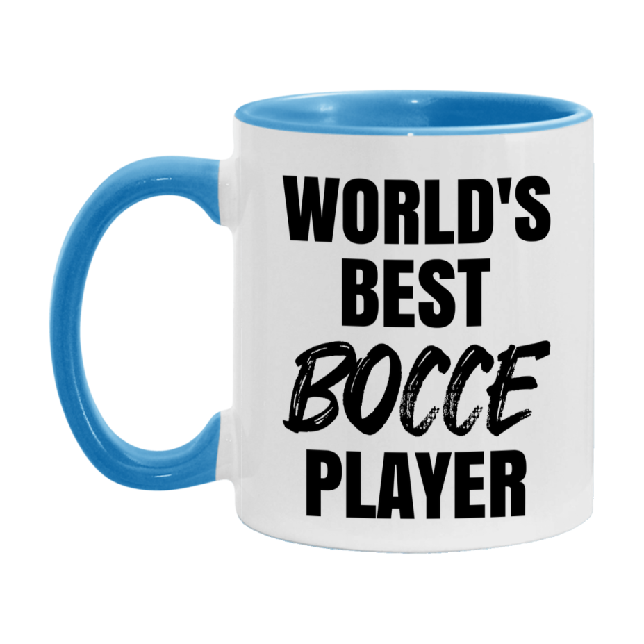 World's Best Bocce Player Mug, Double-Sided 11Oz Or 15Oz Coffee Cup