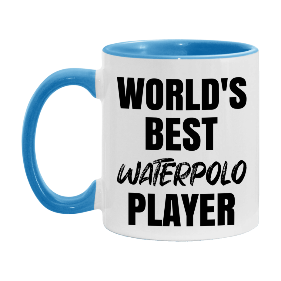 World's Best Waterpolo Player Mug, Double-Sided 11Oz Or 15Oz Coffee Cup