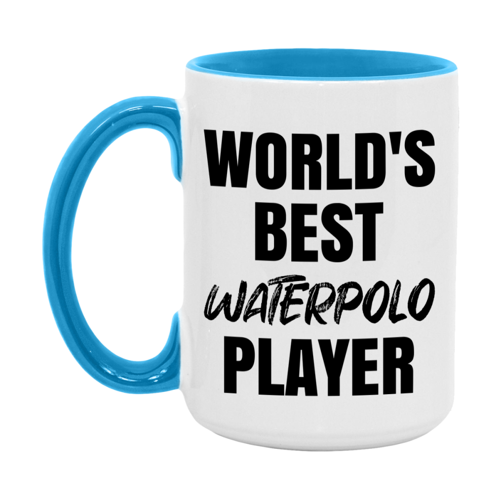 World's Best Waterpolo Player Mug, Double-Sided 11Oz Or 15Oz Coffee Cup
