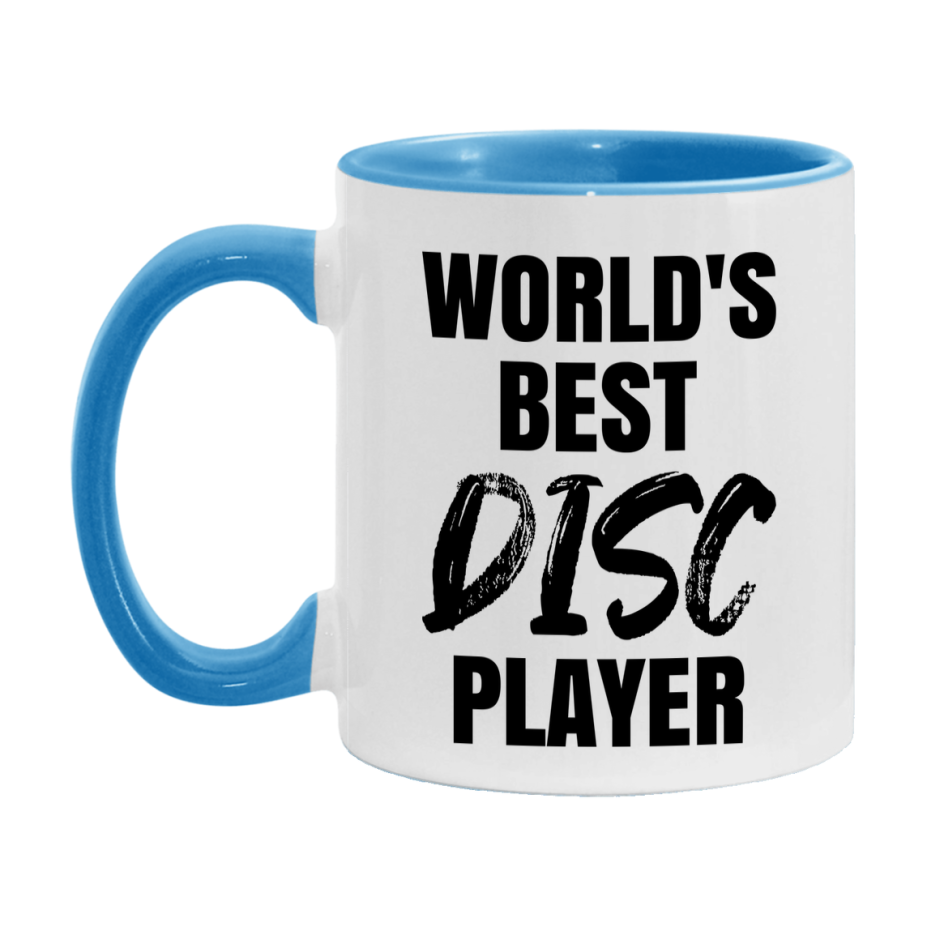 World's Best Disc Player Mug, Double-Sided 11Oz Or 15Oz Coffee Cup