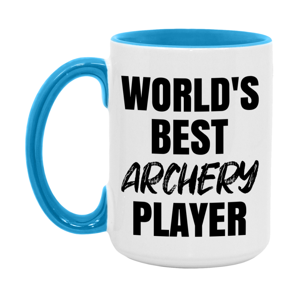 World's Best Archery Player Mug, Double-Sided 11Oz Or 15Oz Coffee Cup