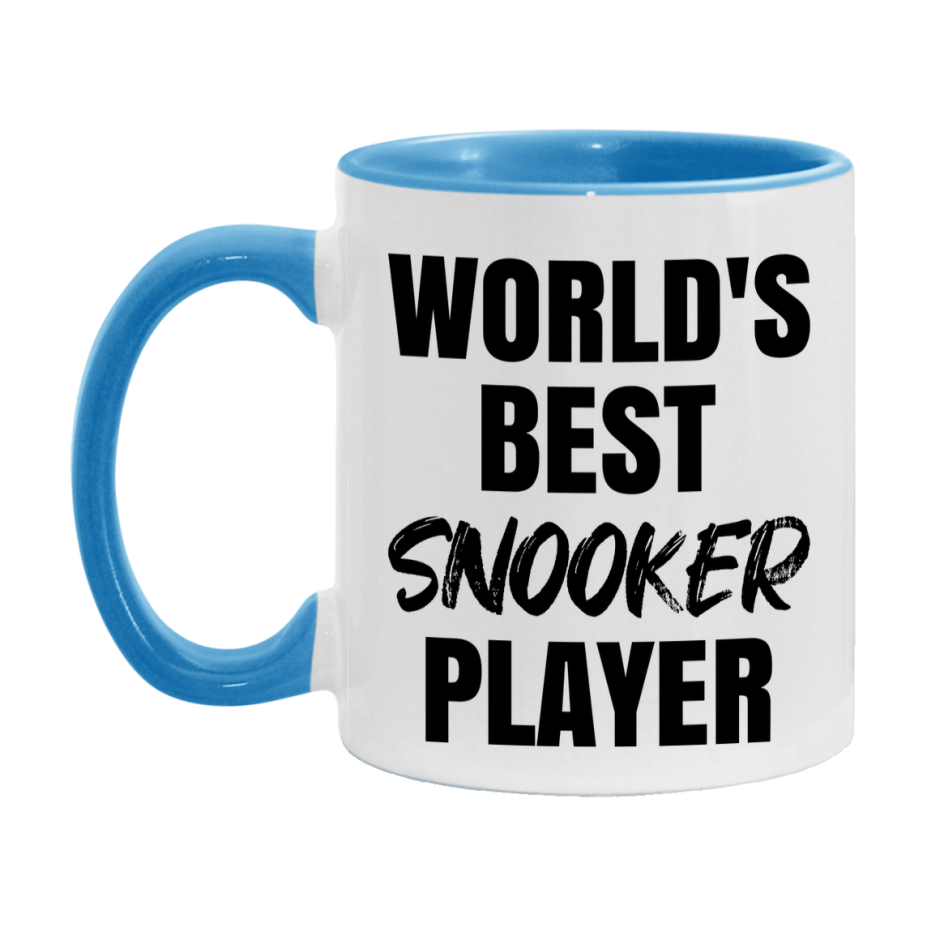 World's Best Snooker Player Mug, Double-Sided 11Oz Or 15Oz Coffee Cup