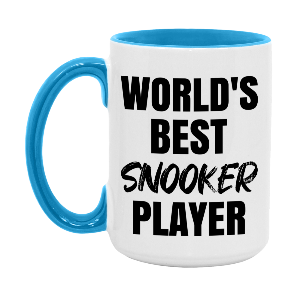 World's Best Snooker Player Mug, Double-Sided 11Oz Or 15Oz Coffee Cup