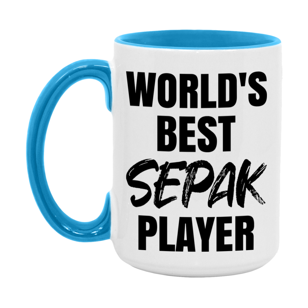 World's Best Sepak Player Mug, Double-Sided 11Oz Or 15Oz Coffee Cup