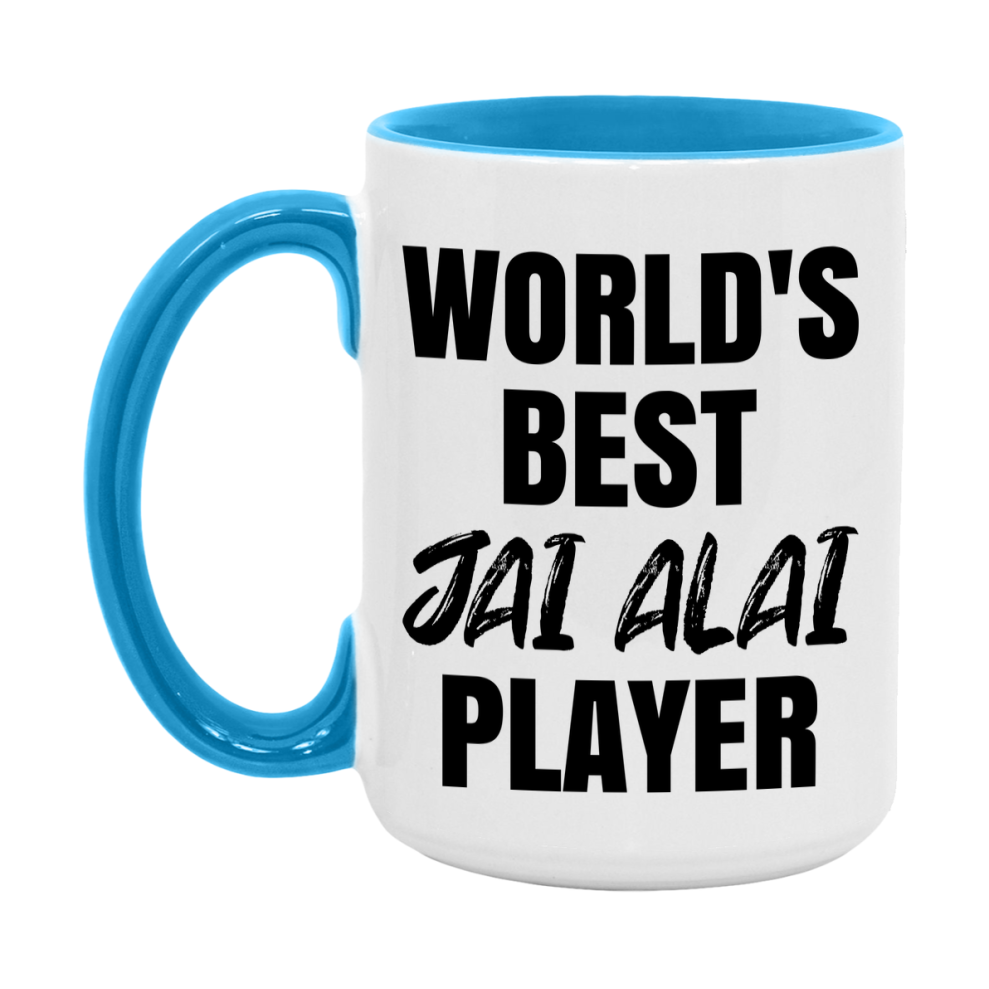World's Best Jai Alai Player Mug, Double-Sided 11Oz Or 15Oz Coffee Cup