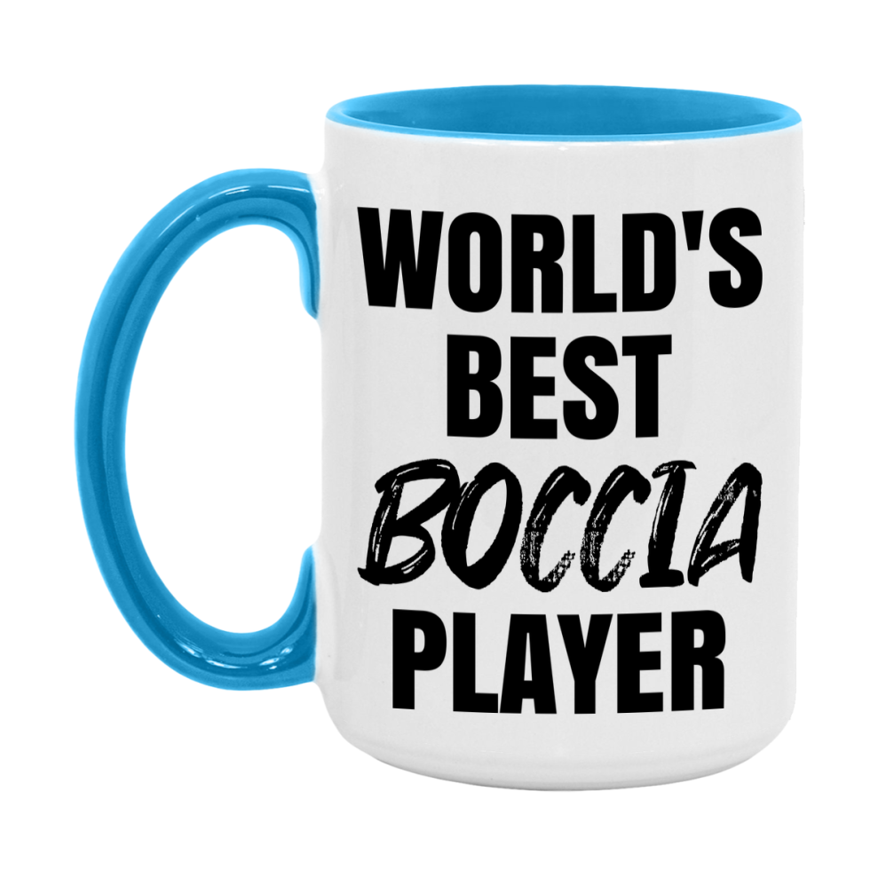 World's Best Boccia Player Mug, Double-Sided 11Oz Or 15Oz Coffee Cup