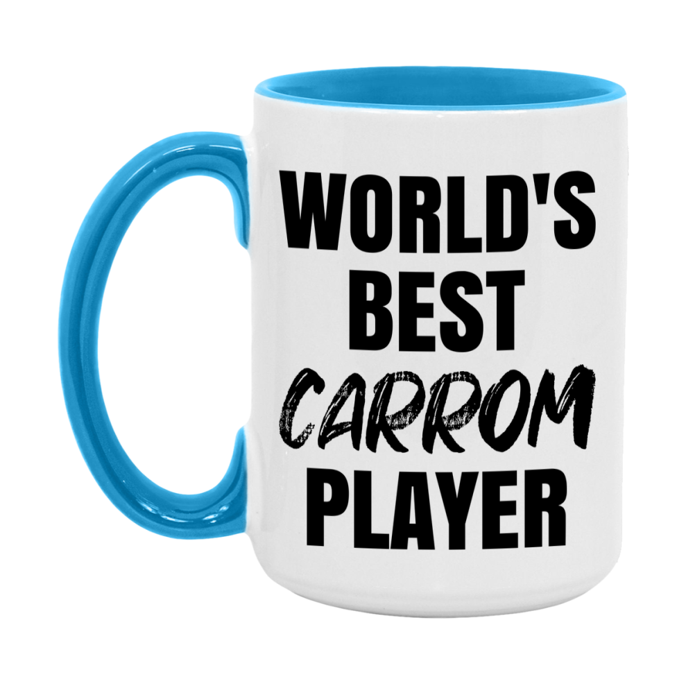World's Best Carrom Player Mug, Double-Sided 11Oz Or 15Oz Coffee Cup