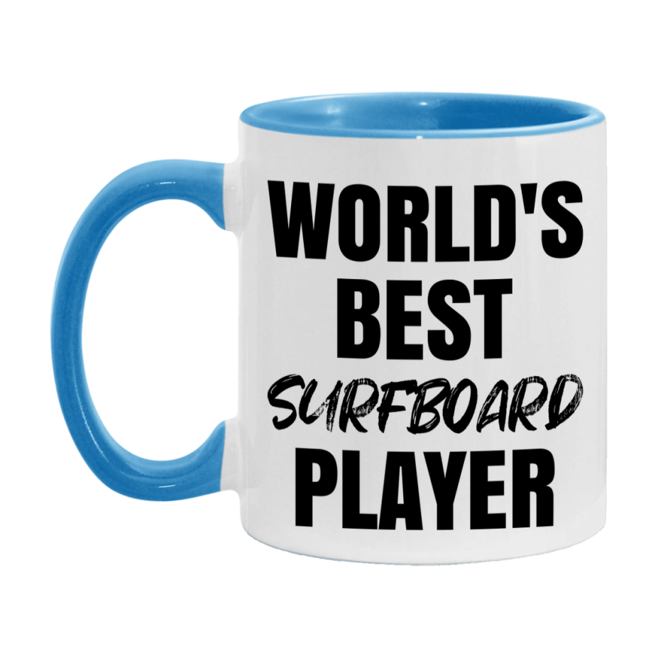 World's Best Surfboard Player Mug, Double-Sided 11Oz Or 15Oz Coffee Cup
