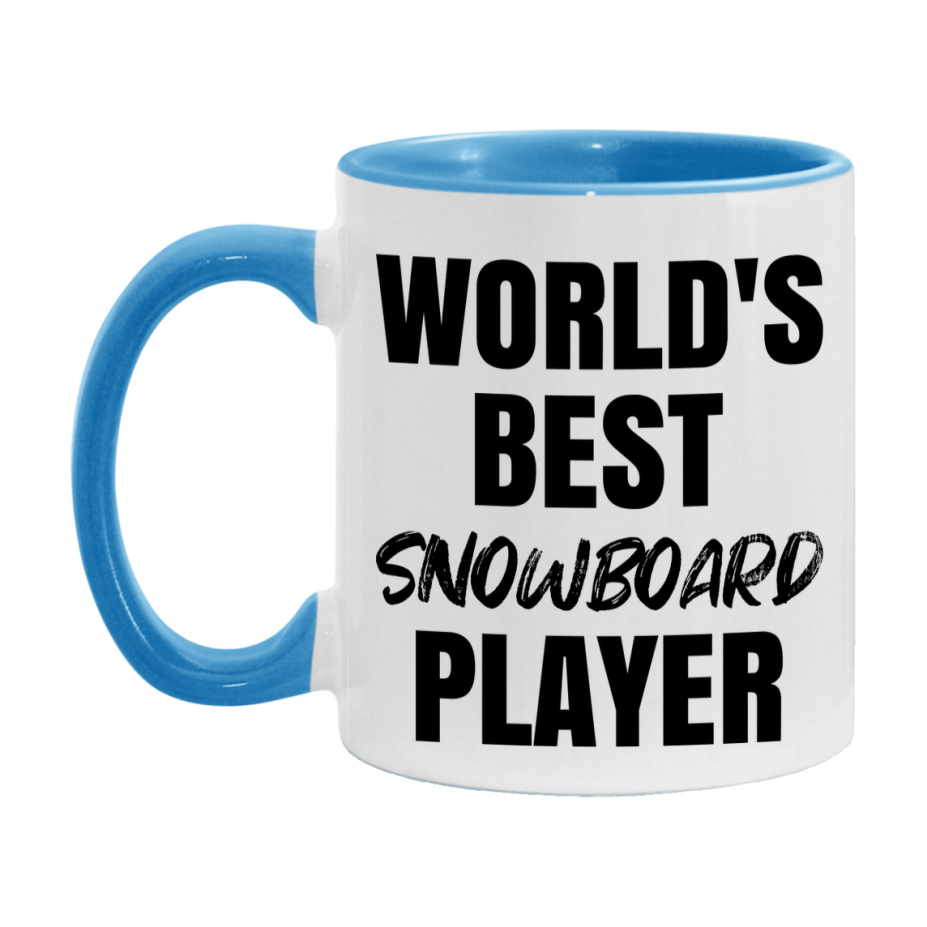 World's Best Snowboard Player Mug, Double-Sided 11Oz Or 15Oz Coffee Cup