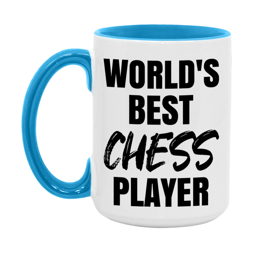World's Best Chess Player Mug, Double-Sided 11Oz Or 15Oz Coffee Cup