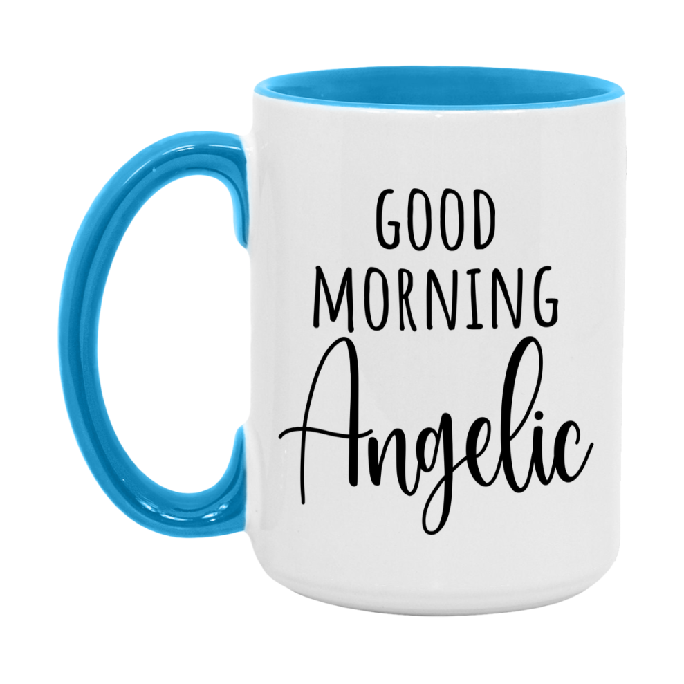 Good Morning Angelic Mug, Valentine's Day Mug For Angelic Lover, 11Oz Or 15Oz Ceramic Coffee Cup