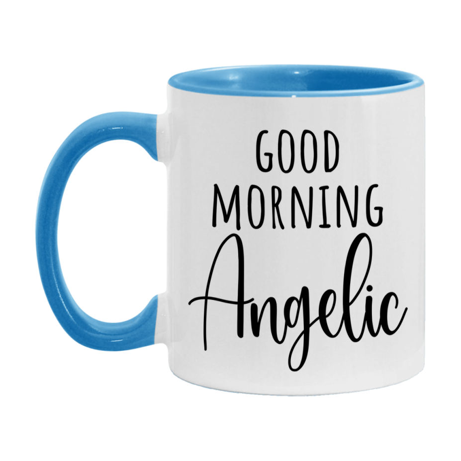 Good Morning Angelic Mug, Valentine's Day Mug For Angelic Lover, 11Oz Or 15Oz Ceramic Coffee Cup
