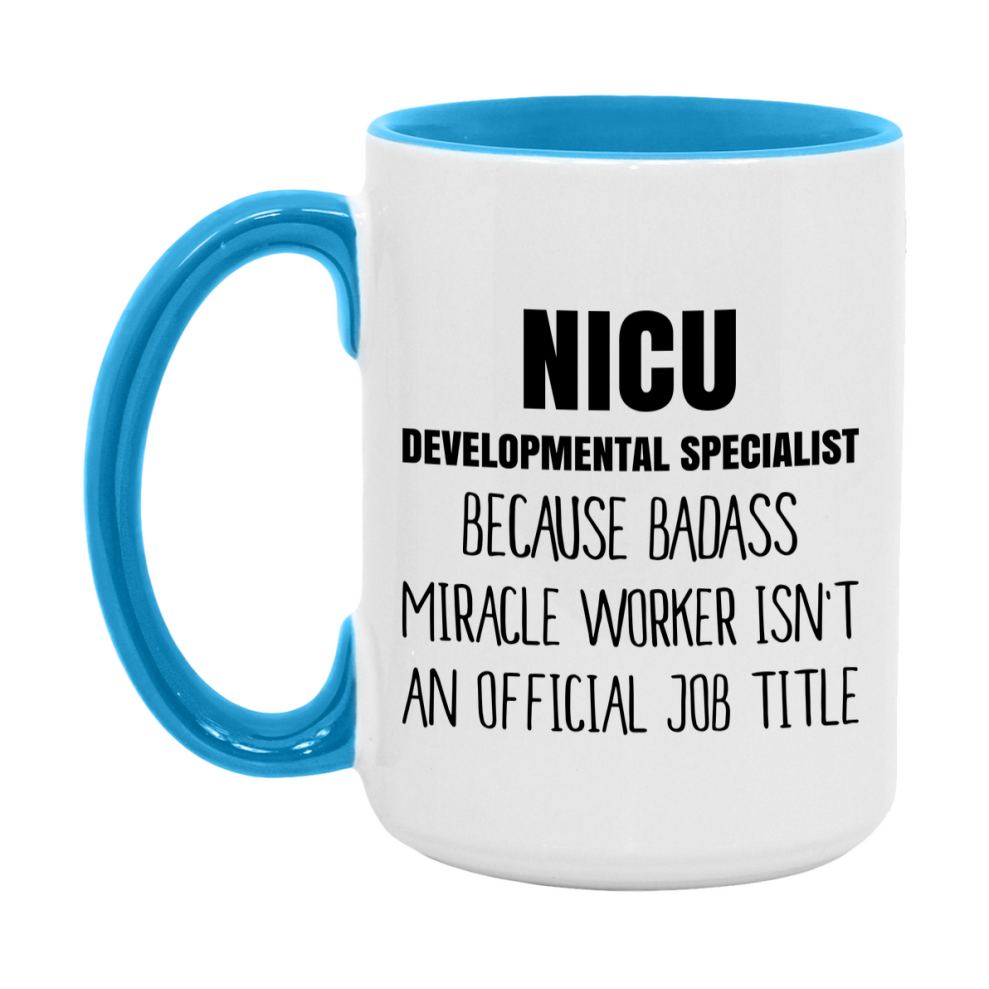 Nicu Developmental Specialist Gifts, 11Oz Or 15Oz Ceramic Coffee Cup, Double-Sided Coffee Mug