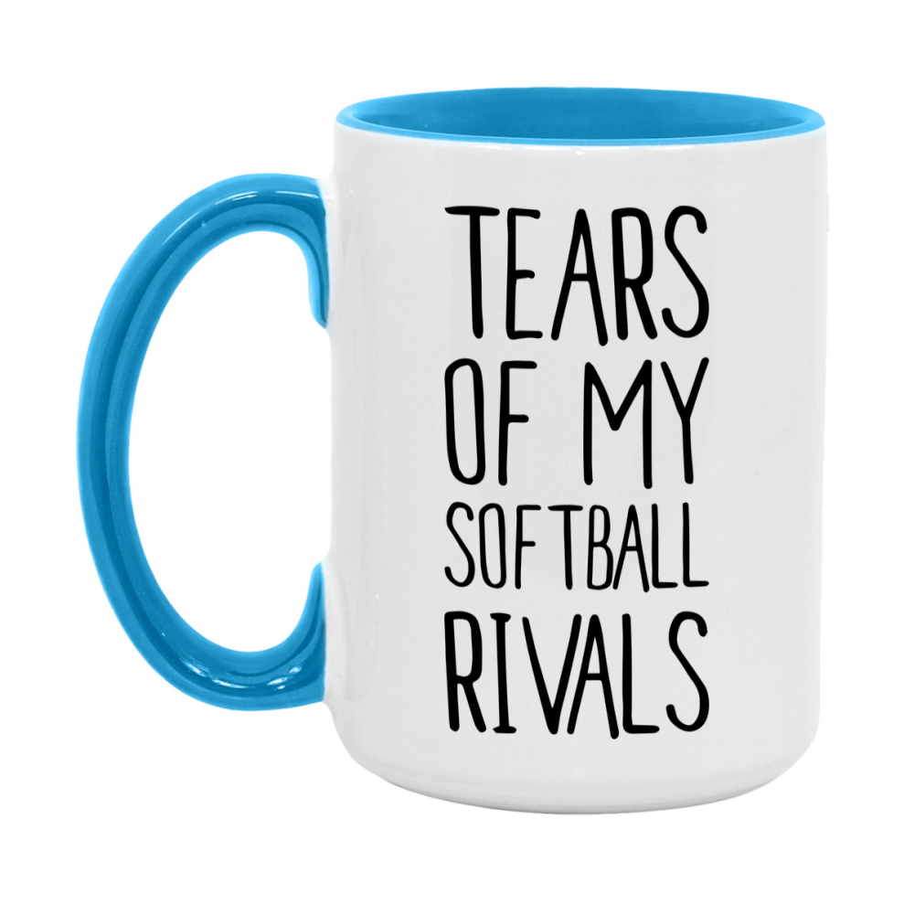 Funny Softball Mug, Tears Of My Softball Rivals, 11Oz Or 15Oz Coffee Cup