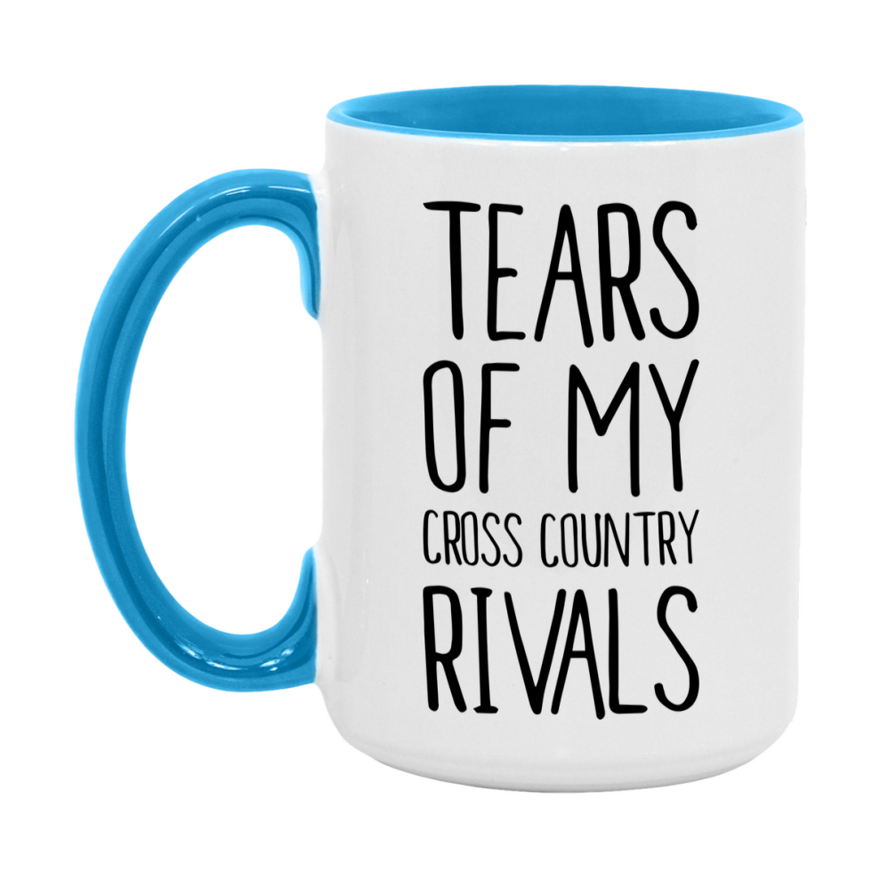 Funny Cross Country Mug, Tears Of My Cross Country Rivals, 11Oz Or 15Oz Coffee Cup