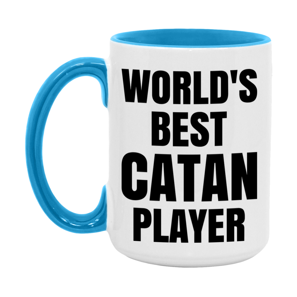 Funny Game Board Mug, World's Okayest Catan Player, 11Oz Or 15Oz Ceramic Coffee Cup
