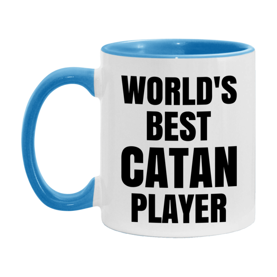 Funny Game Board Mug, World's Okayest Catan Player, 11Oz Or 15Oz Ceramic Coffee Cup