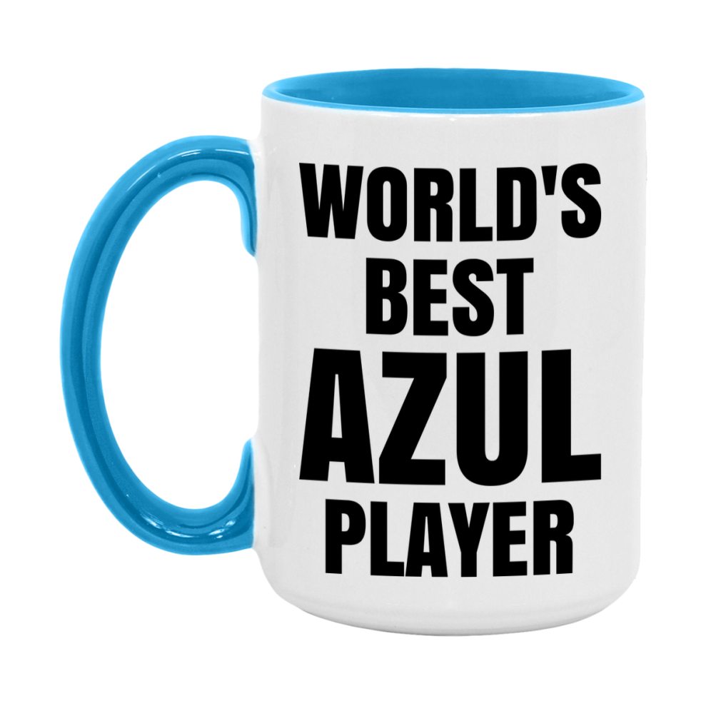 Funny Game Board Mug, World's Okayest Azul Player, 11Oz Or 15Oz Ceramic Coffee Cup