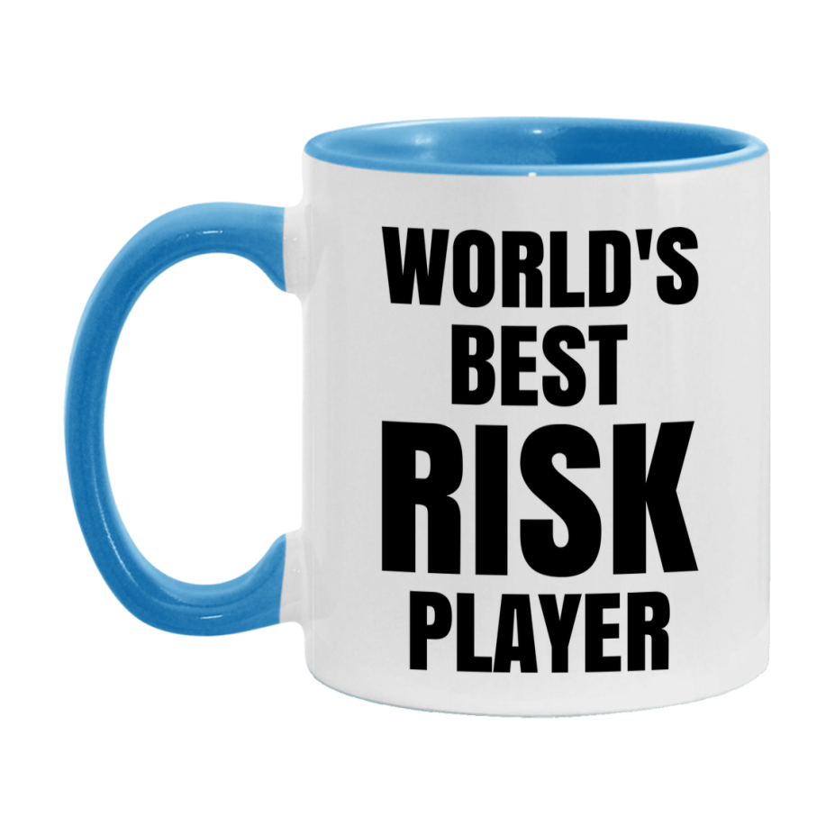 Funny Game Board Mug, World's Okayest Risk Player, 11Oz Or 15Oz Ceramic Coffee Cup