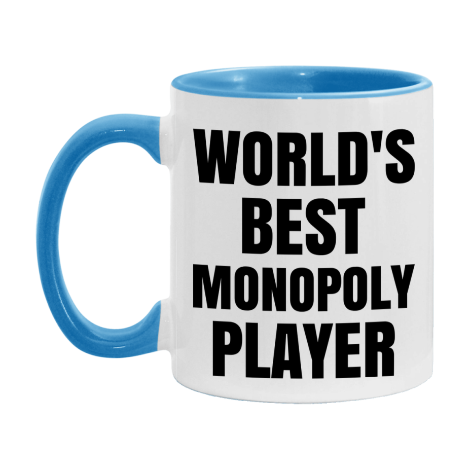 Funny Game Board Mug, World's Okayest Monopoly Player, 11Oz Or 15Oz Ceramic Coffee Cup