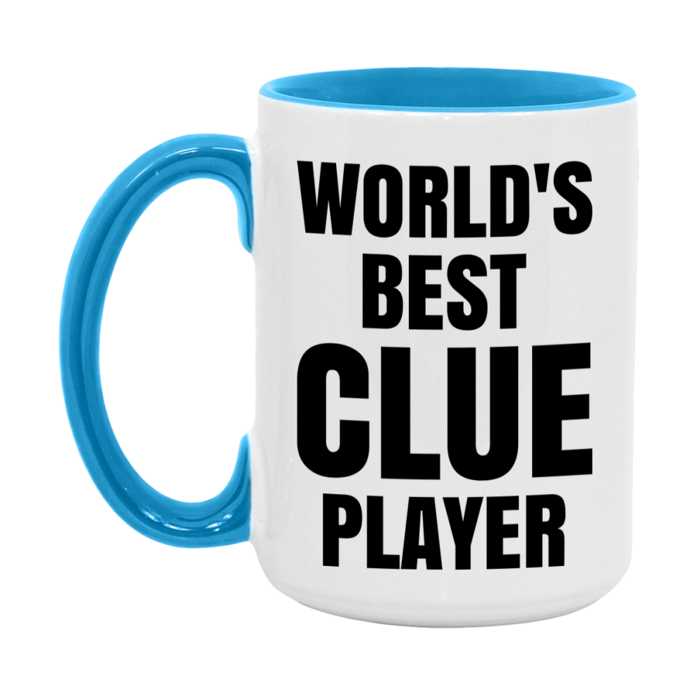 Funny Game Board Mug, World's Okayest Clue Player, 11Oz Or 15Oz Ceramic Coffee Cup