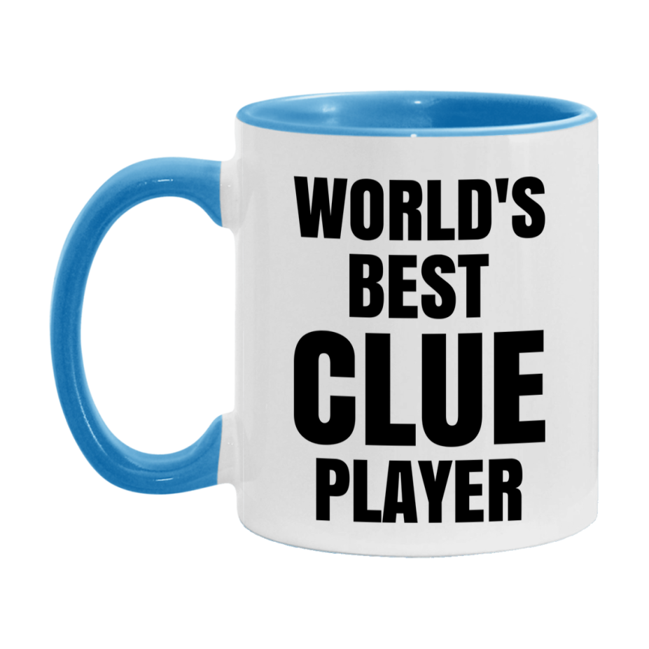 Funny Game Board Mug, World's Okayest Clue Player, 11Oz Or 15Oz Ceramic Coffee Cup