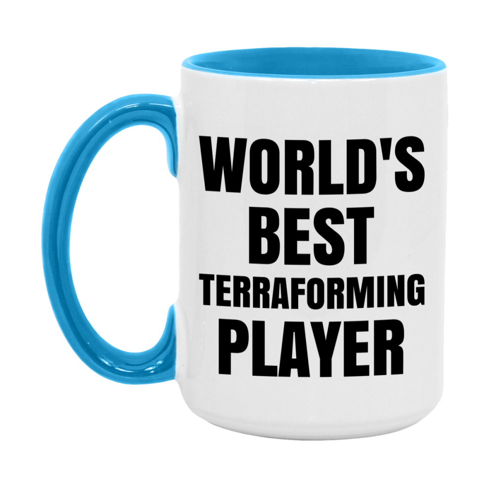 Funny Game Board Mug, World's Okayest Terraforming Player, 11Oz Or 15Oz Ceramic Coffee Cup