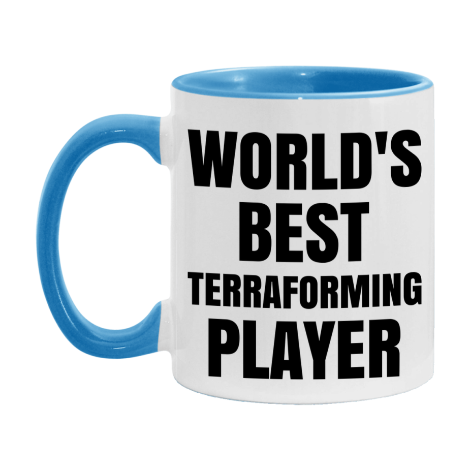 Funny Game Board Mug, World's Okayest Terraforming Player, 11Oz Or 15Oz Ceramic Coffee Cup