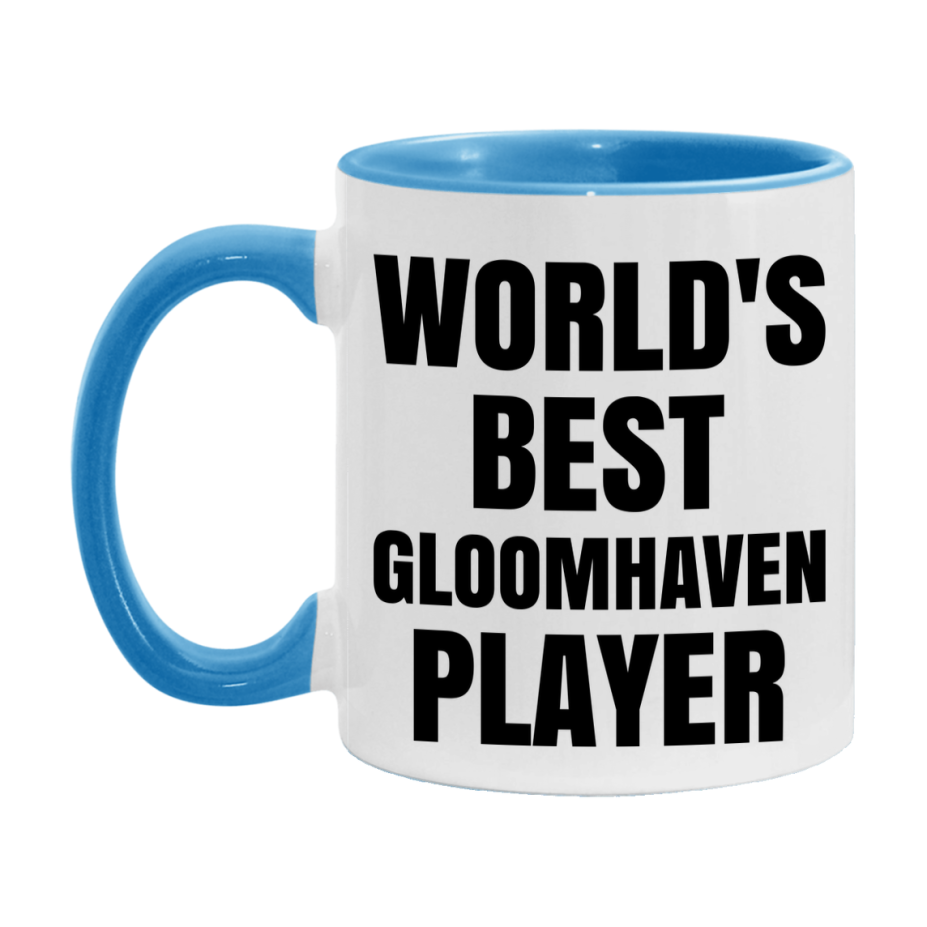 Funny Game Board Mug, World's Okayest Gloomhaven Player, 11Oz Or 15Oz Ceramic Coffee Cup