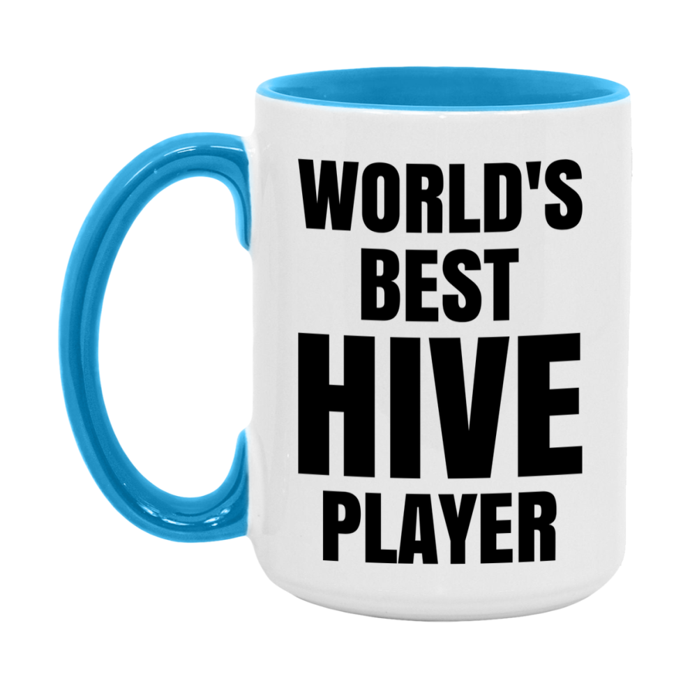 Funny Game Board Mug, World's Okayest Hive Player, 11Oz Or 15Oz Ceramic Coffee Cup