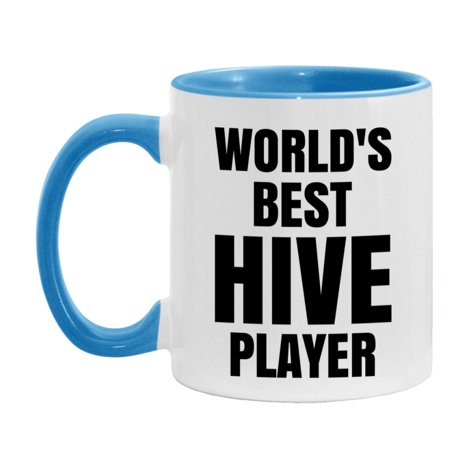 Funny Game Board Mug, World's Okayest Hive Player, 11Oz Or 15Oz Ceramic Coffee Cup