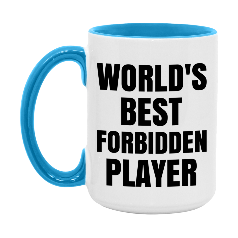 Funny Game Board Mug, World's Okayest Forbidden Player, 11Oz Or 15Oz Ceramic Coffee Cup