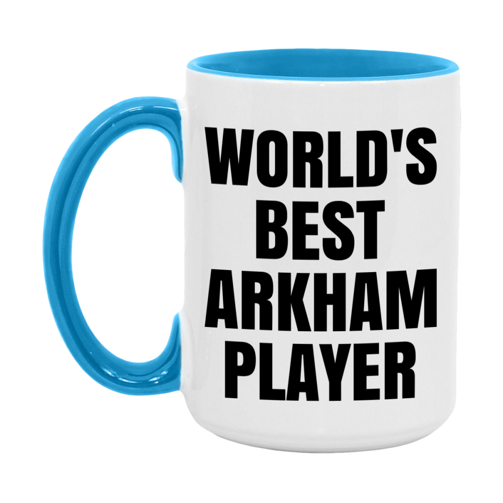 Funny Game Board Mug, World's Okayest Arkham Player, 11Oz Or 15Oz Ceramic Coffee Cup