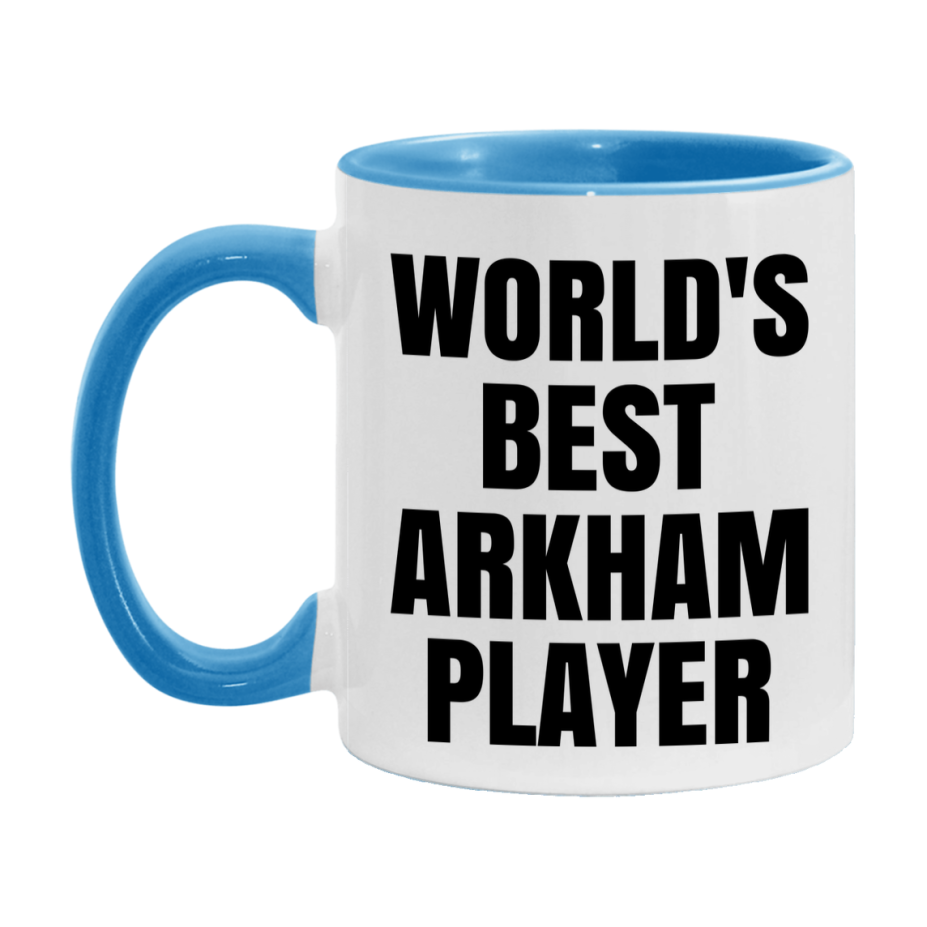 Funny Game Board Mug, World's Okayest Arkham Player, 11Oz Or 15Oz Ceramic Coffee Cup