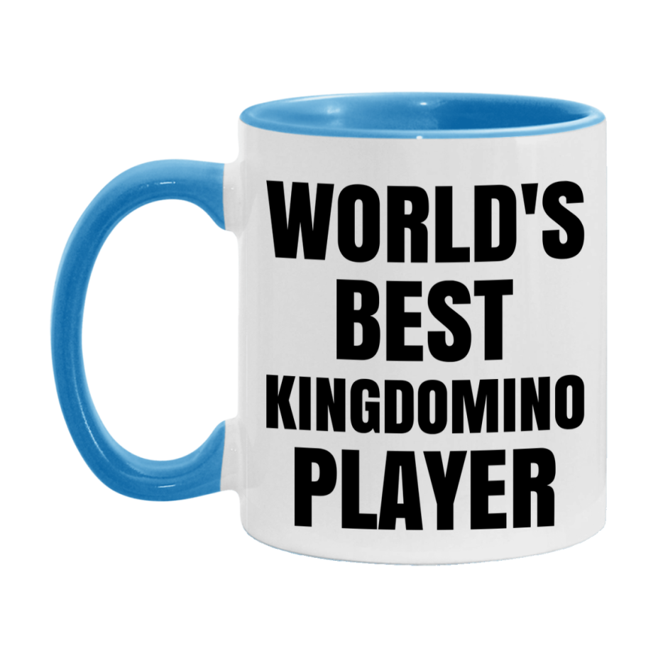 Funny Game Board Mug, World's Okayest Kingdomino Player, 11Oz Or 15Oz Ceramic Coffee Cup