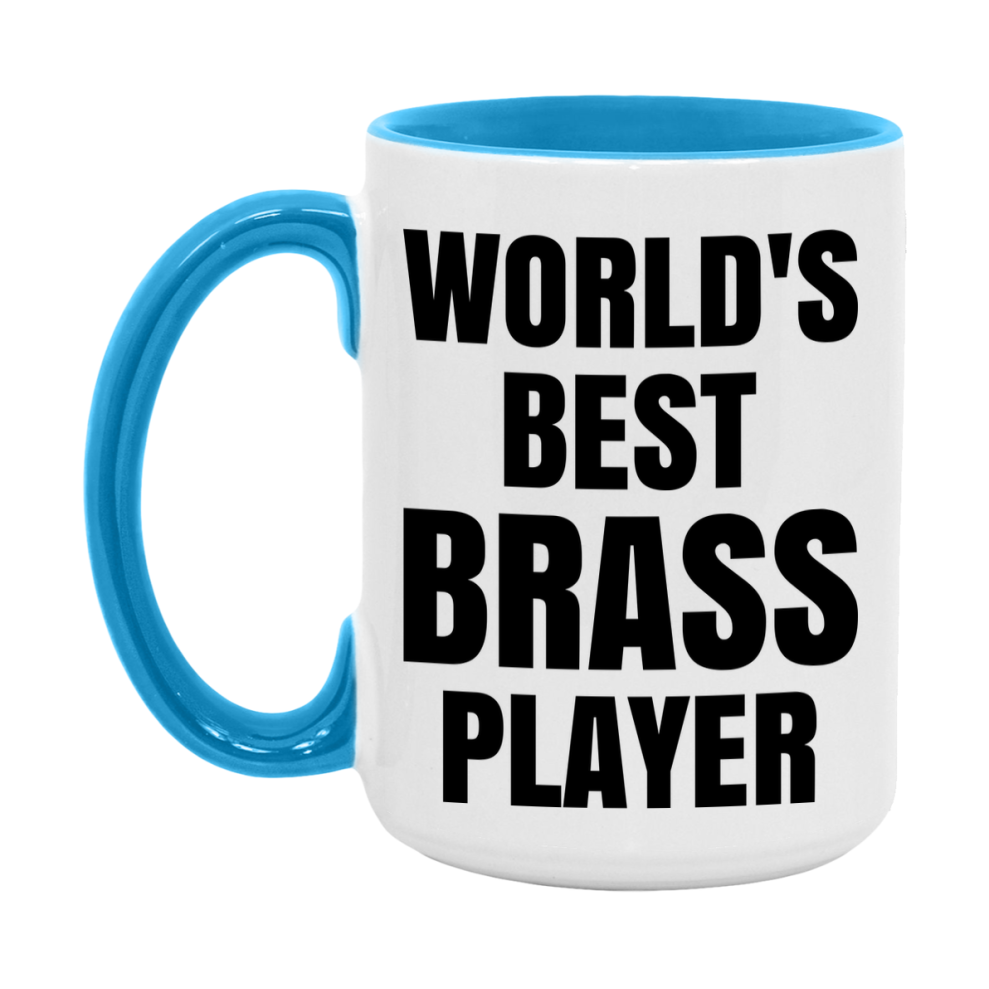 Funny Game Board Mug, World's Okayest Brass Player, 11Oz Or 15Oz Ceramic Coffee Cup