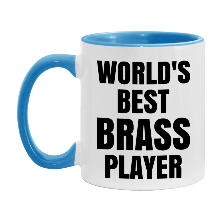 Funny Game Board Mug, World's Okayest Brass Player, 11Oz Or 15Oz Ceramic Coffee Cup